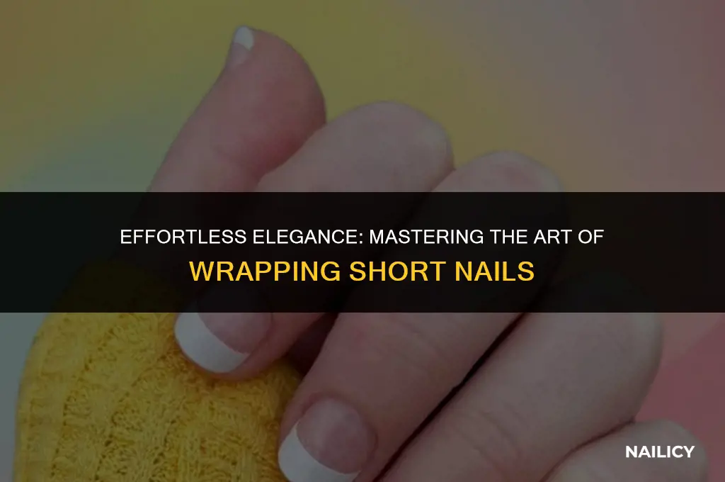 how to wrap short nails