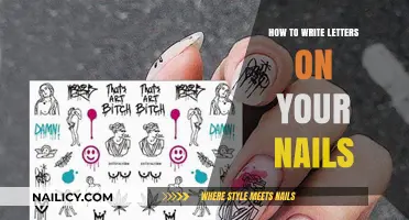Creative Nail Art: Mastering the Technique of Writing Letters on Nails