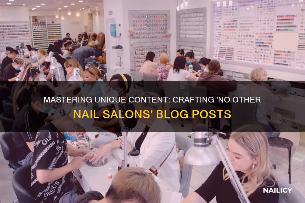 how to write no other nail salons