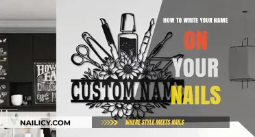 Creative Nail Art: Personalize Your Manicure by Writing Your Name