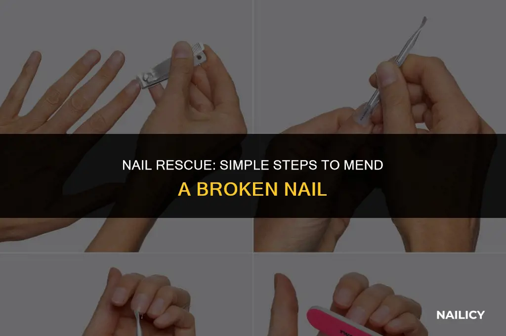 how tofix a broken nail