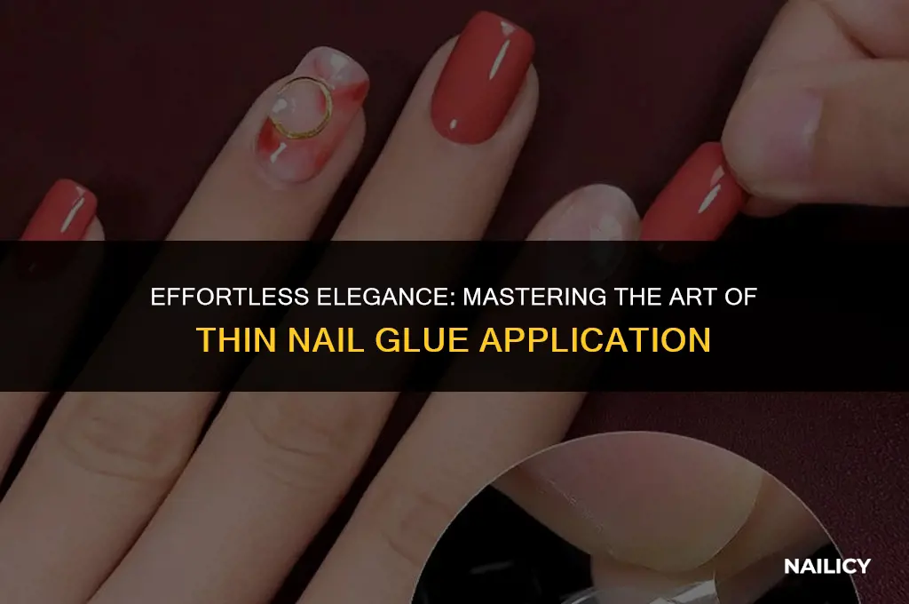 how tothin nail glue