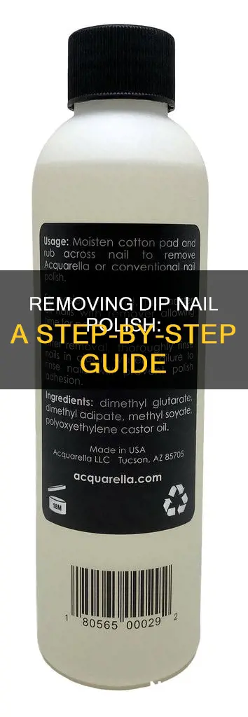 how tp remove dip nail polish