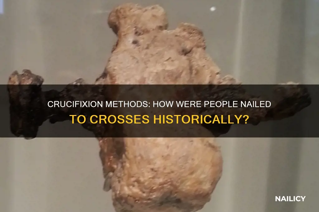 how were people nailed to the crosses
