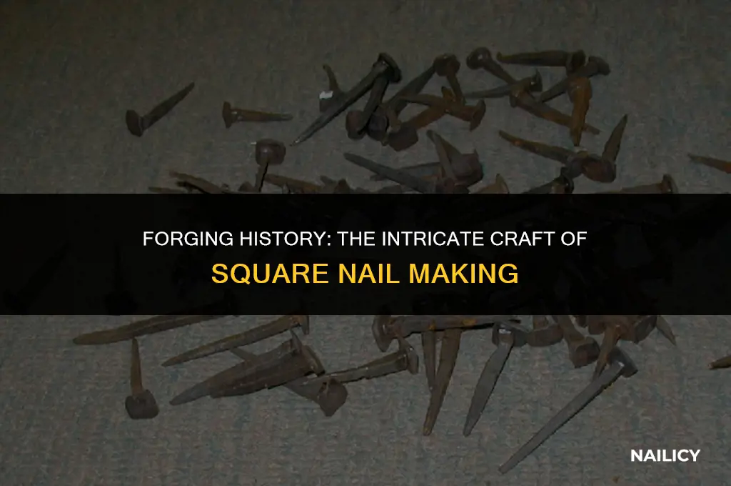 how were square nails made