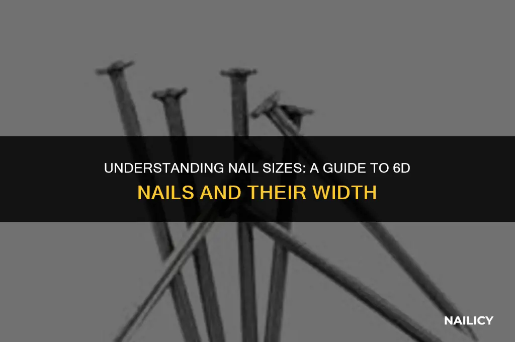 how wide are 6d nails