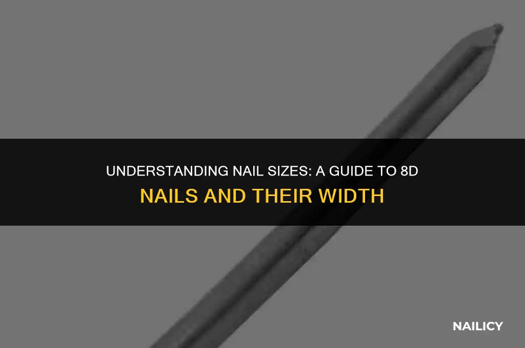 how wide are 8d nails