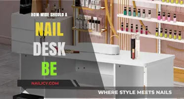 Choosing the Perfect Nail Desk Width for Comfort and Efficiency