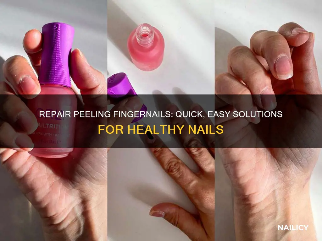 how xan you rapidly fix peelig finger nails