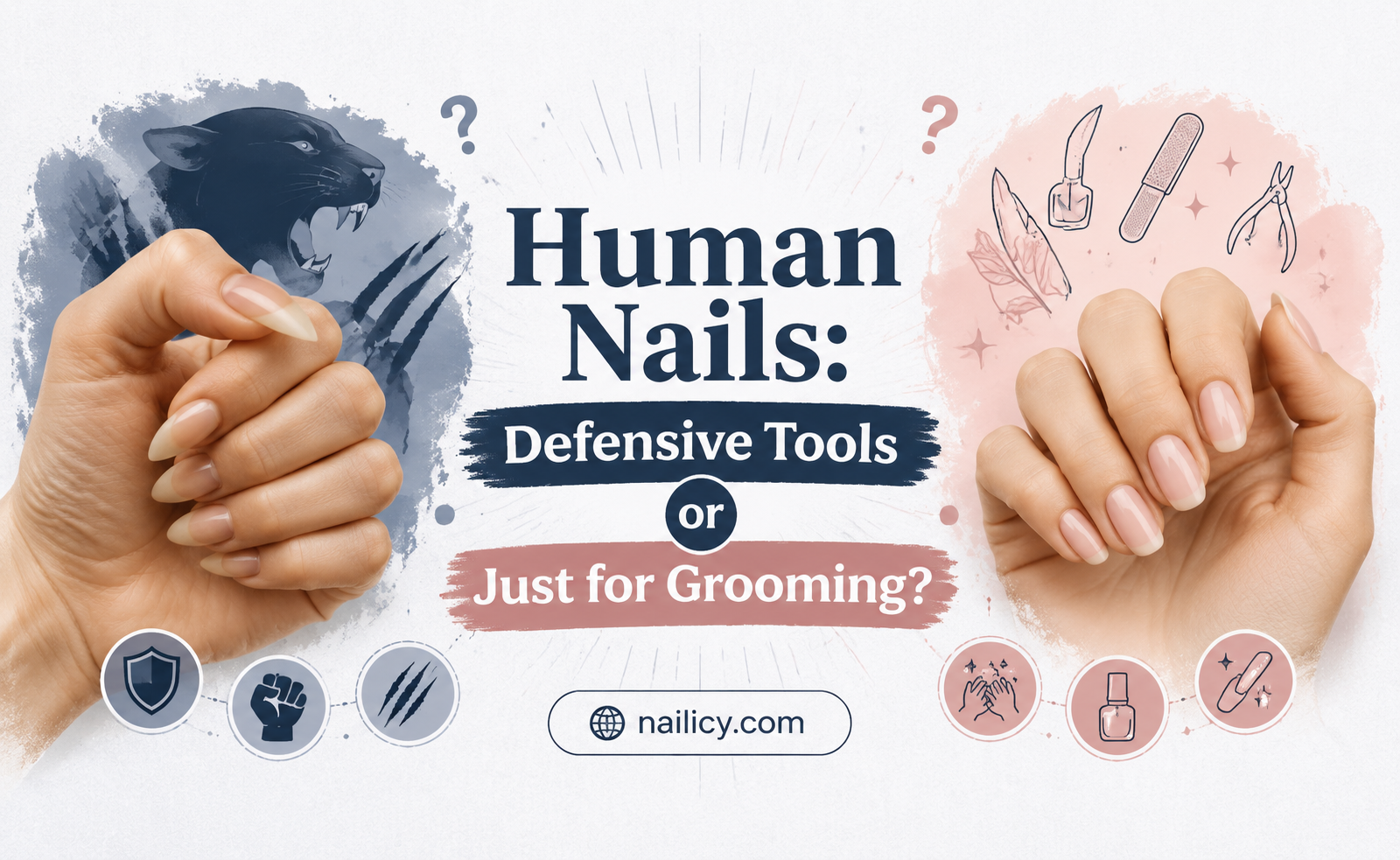 are human nails for defense