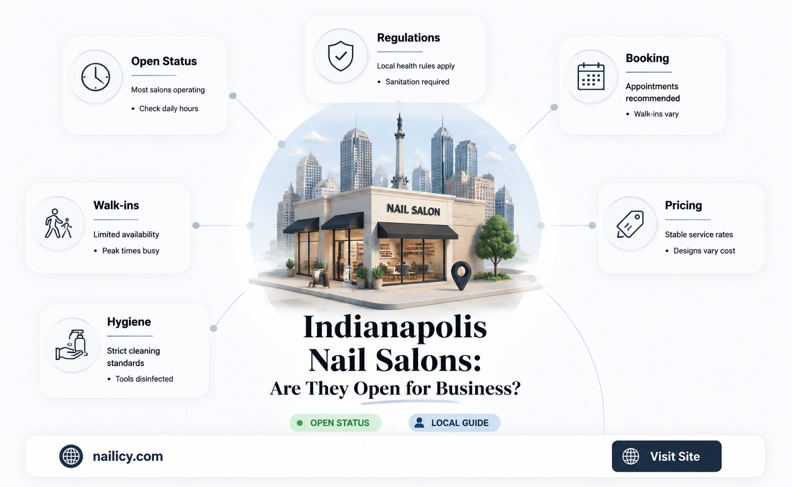 are nail salons open in indianapolis