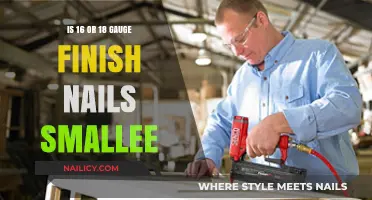 16 vs 18 Gauge Finish Nails: Which is Smaller for Your Project?