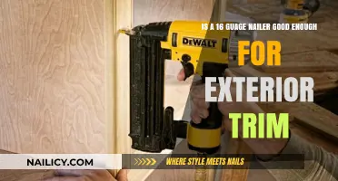 Are 16-Gauge Nailers Suitable for Exterior Trim Work?