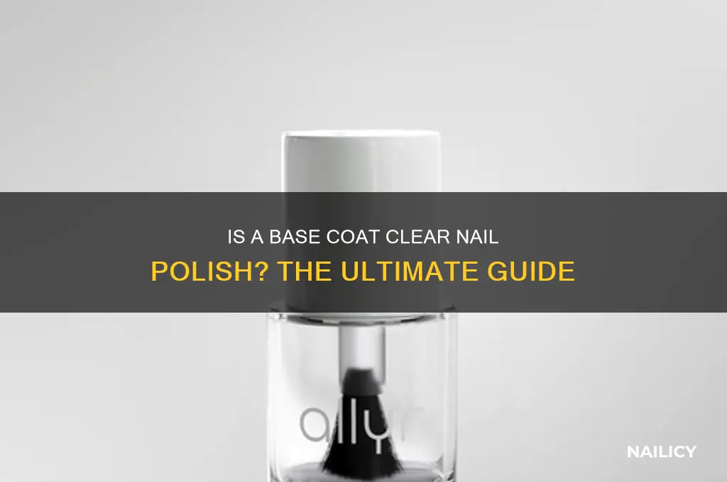 is a base coat clear nail polish