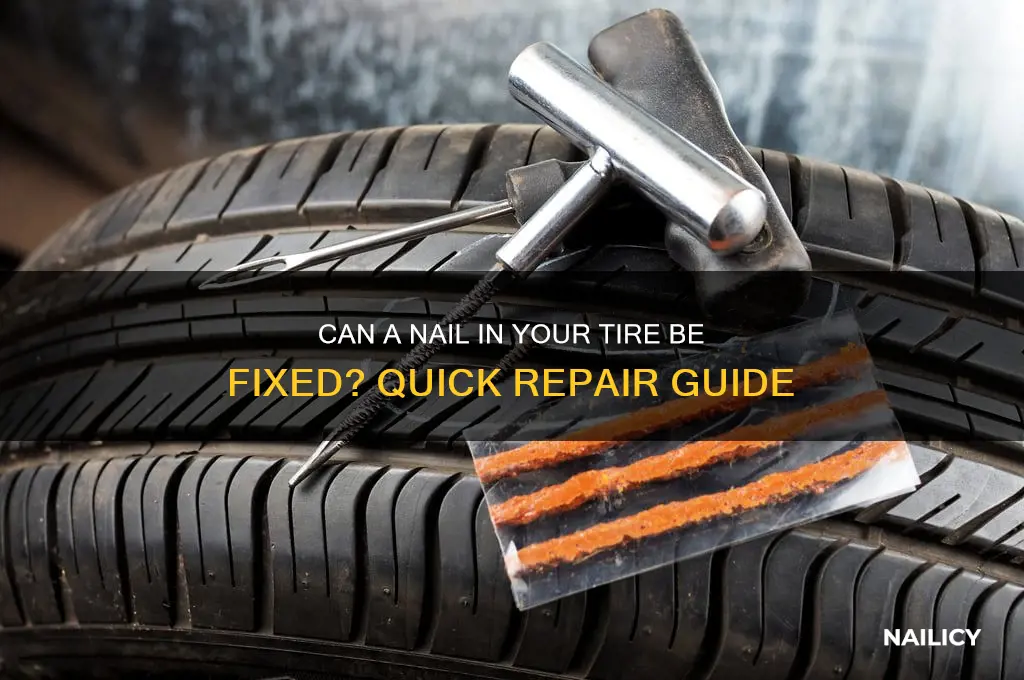 is a nail in a tire repairable