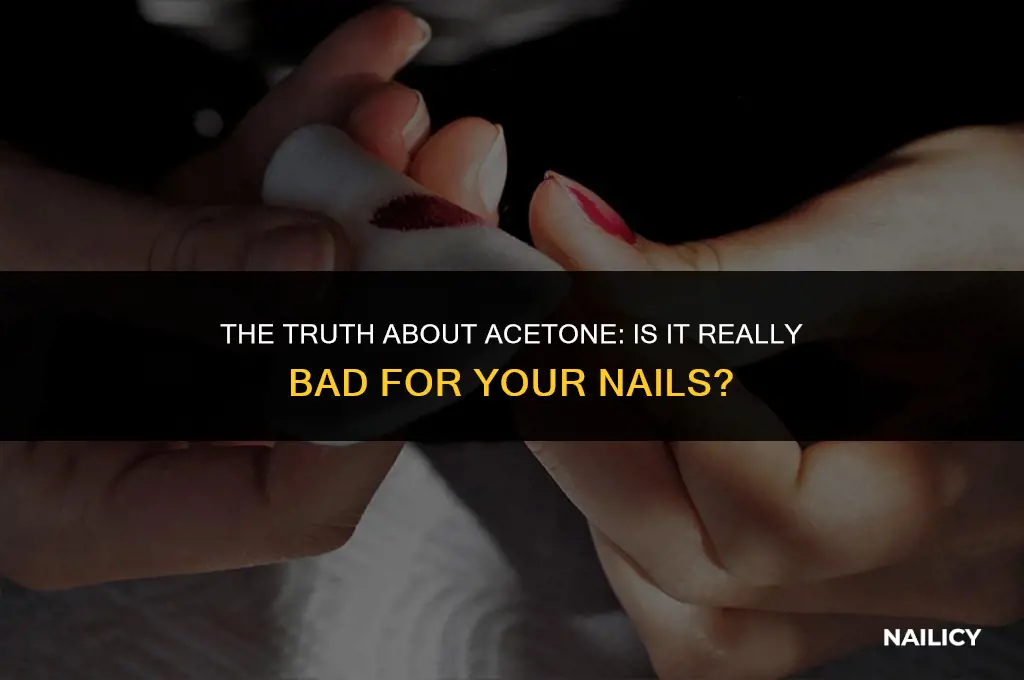 is acetain bad for nails