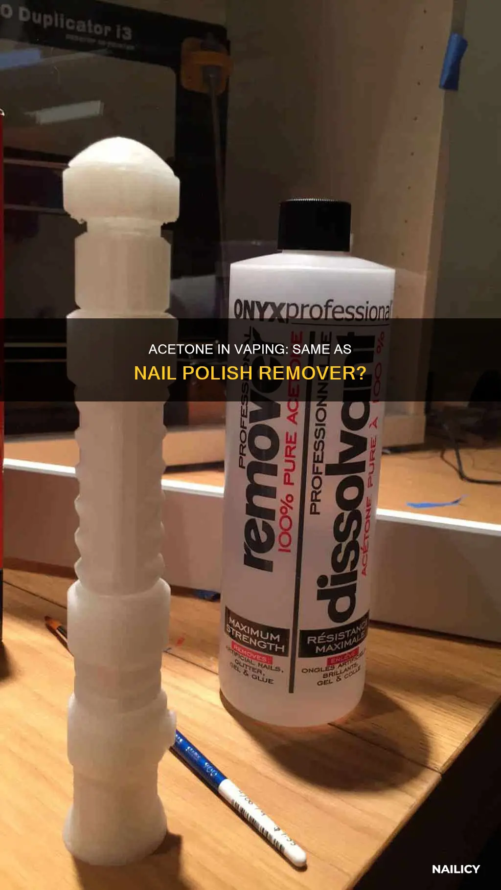 is acetane for vaping the same as nail polish remover
