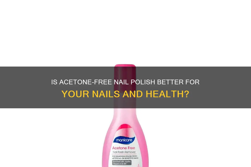 is acetone free nail polish better