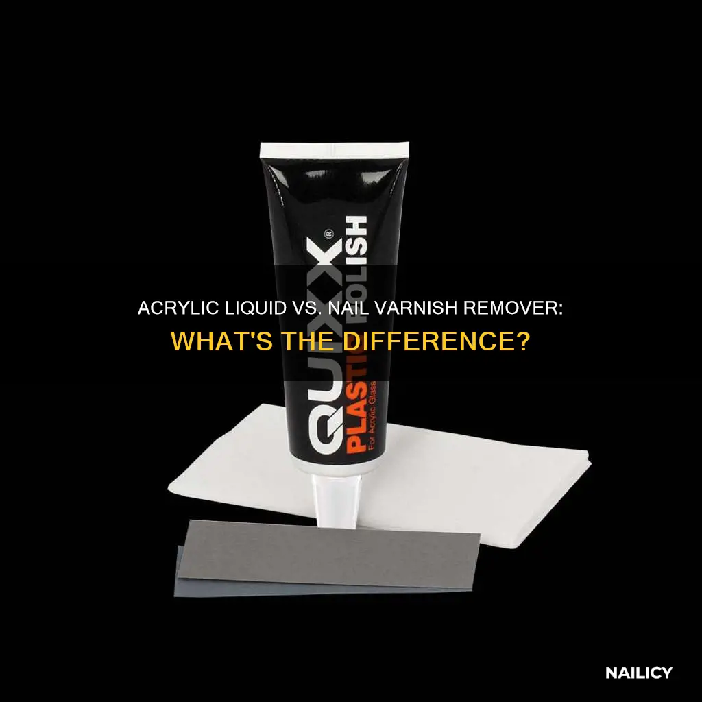 is acrylic liquid the same as nail varnish remover