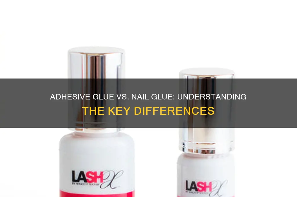 is adhesive glue the same as nail glue