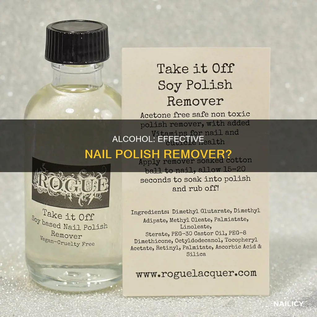 is alcohol a good nail polish remover