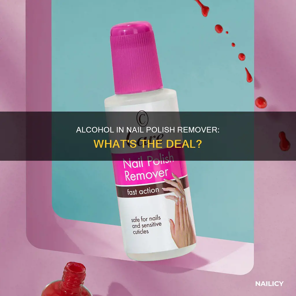 is alcohol the main ingredient in nail polish remover