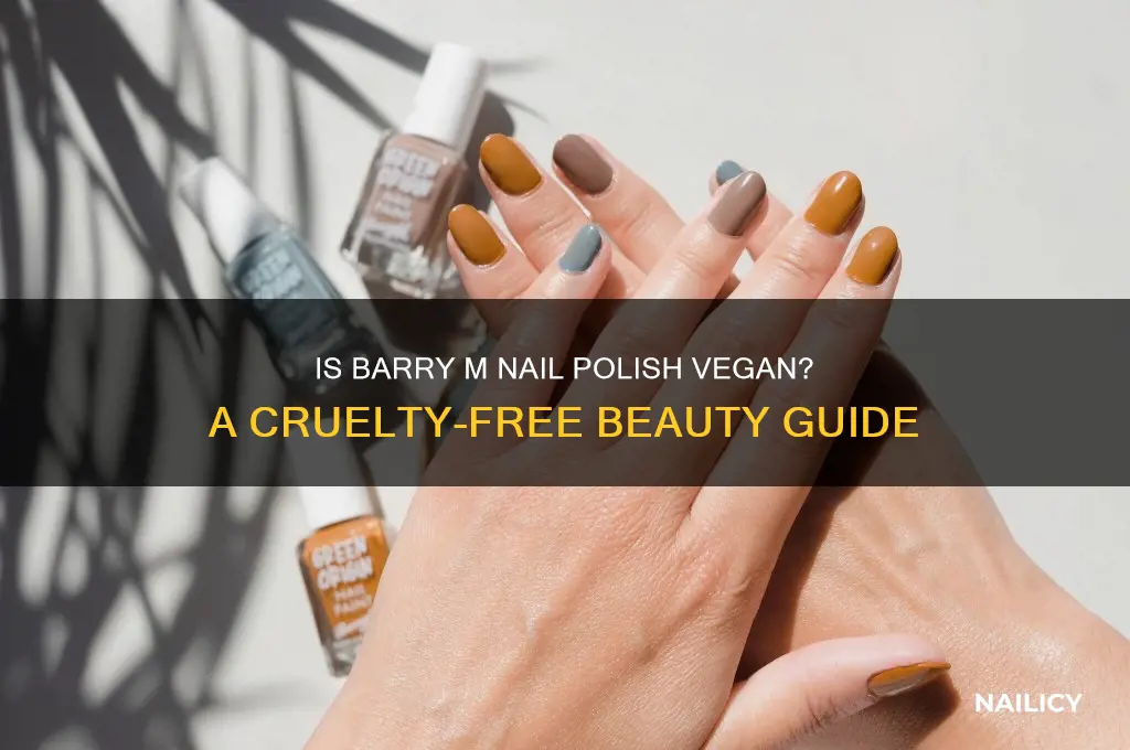 is all barry m nail polish vegan