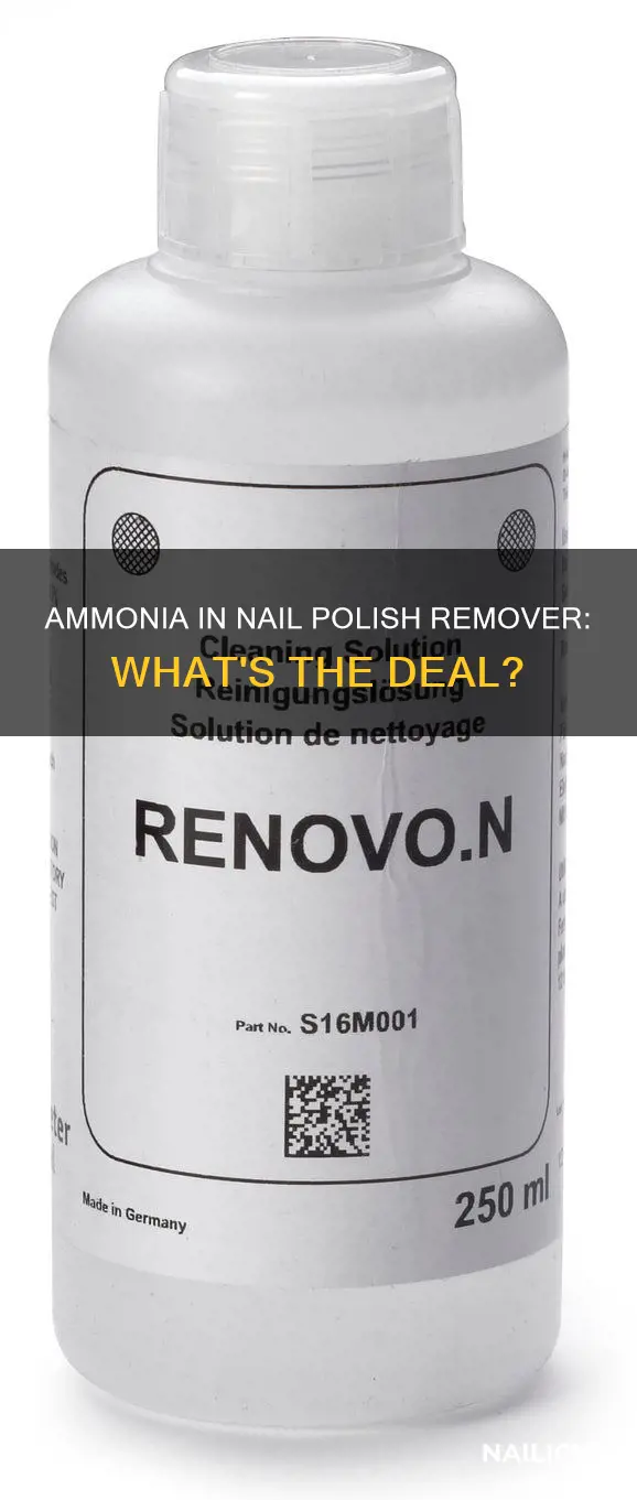 is ammonia in nail polish remover