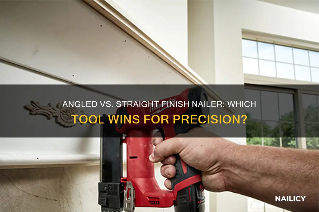 is angled or straight finish nailer better