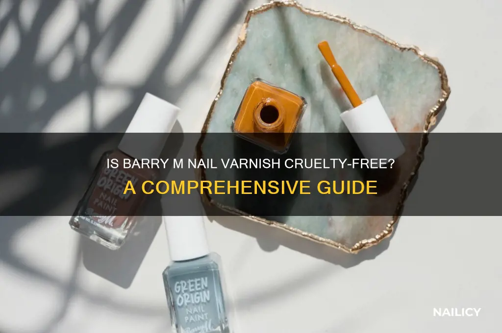 is barry m nail varnish cruelty free