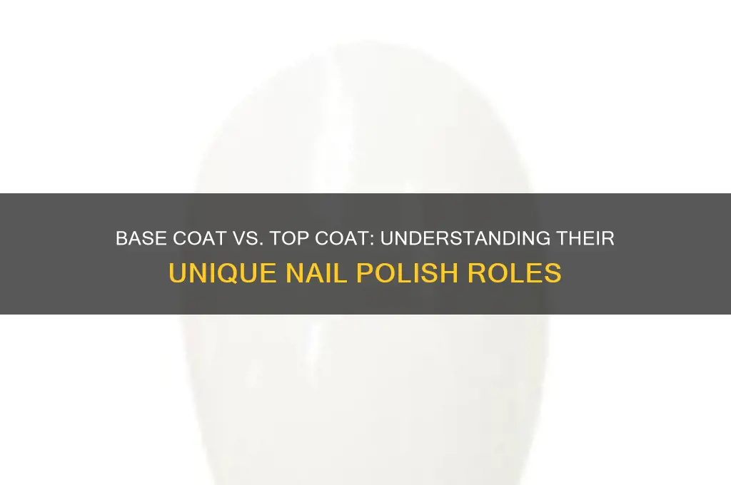 is base coat nail polish the same as top coat