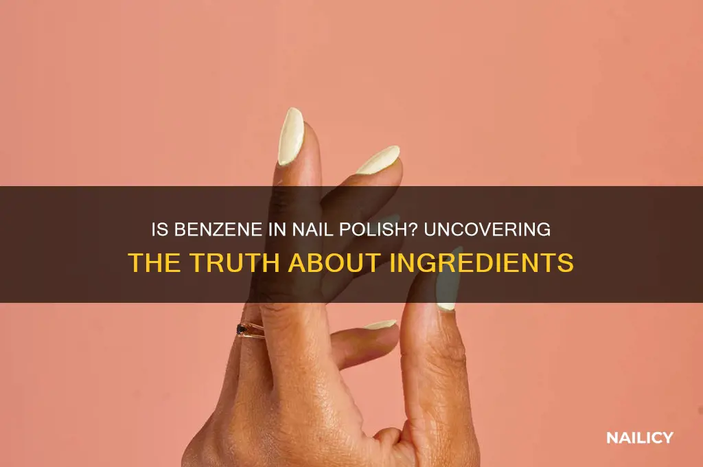 is benzene in nail polish