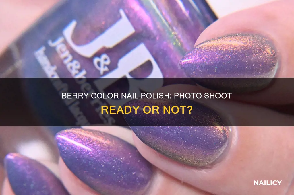is berry color nail polish okay for photo shoot