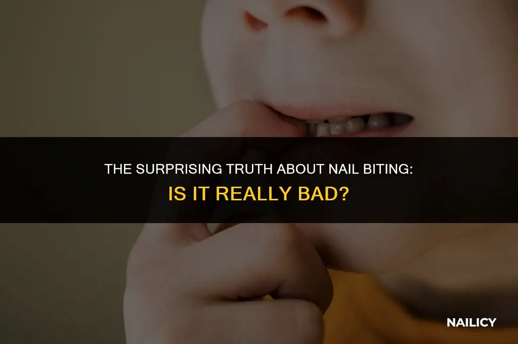 is bitting your nails bad