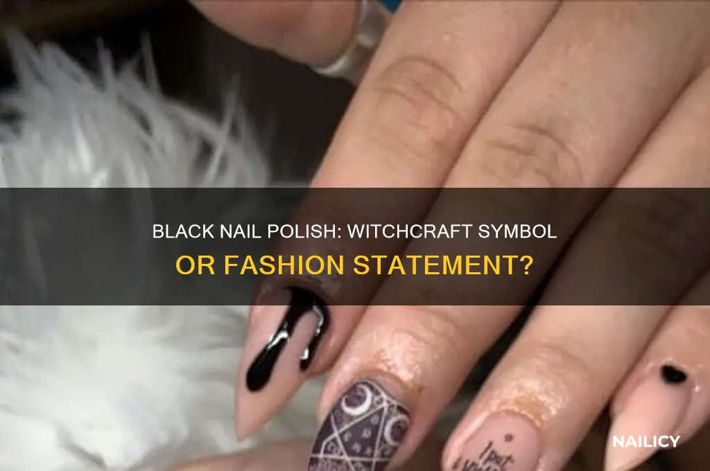 is black nail polish a sign of witchcraft