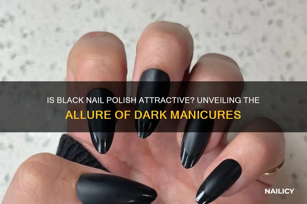 is black nail polish attractive