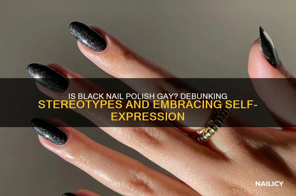 is black nail polish gay