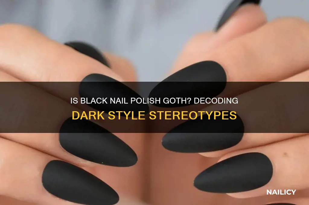 is black nail polish goth