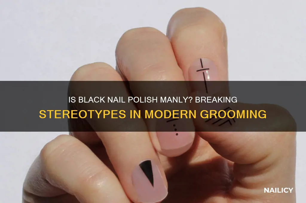 is black nail polish manly