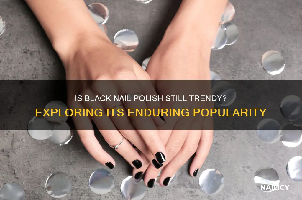 is black nail polish popular