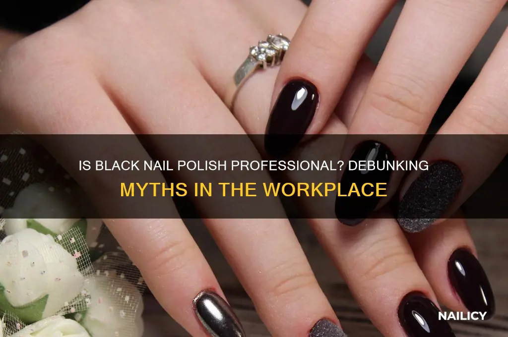 is black nail polish professional
