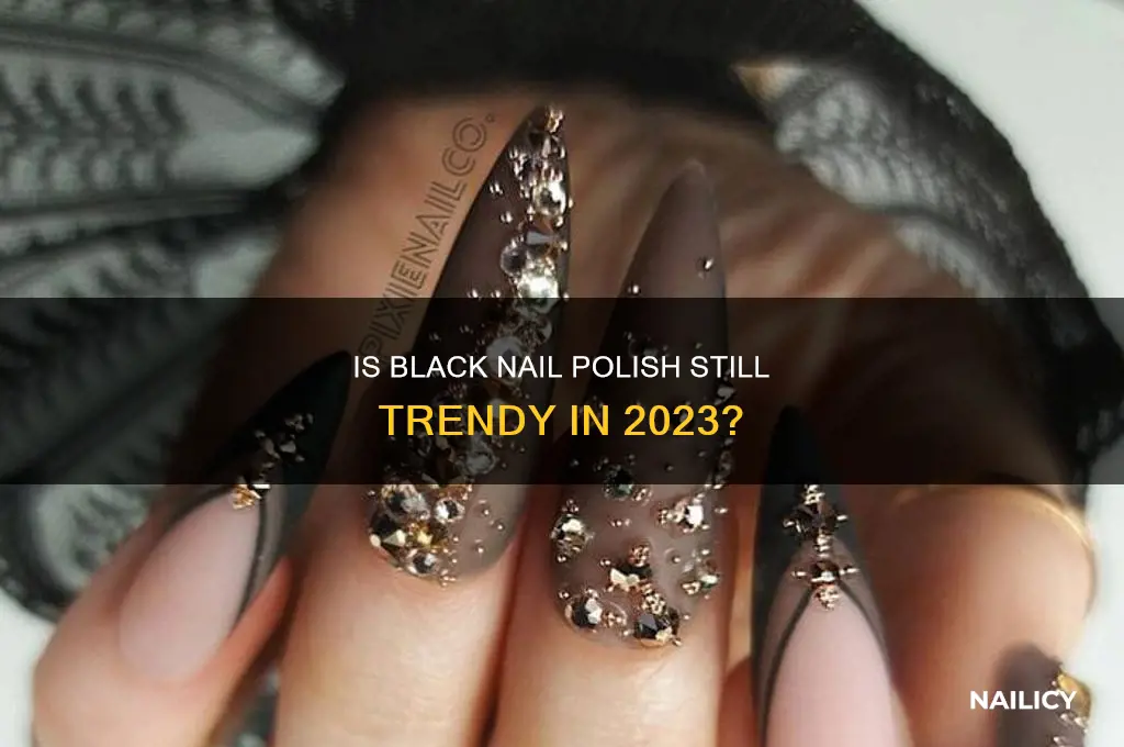 is black nail polish still in
