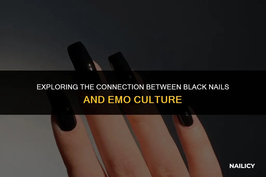is black nails emo