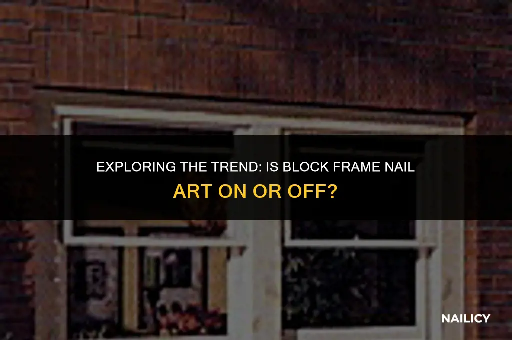 is block frame nail on