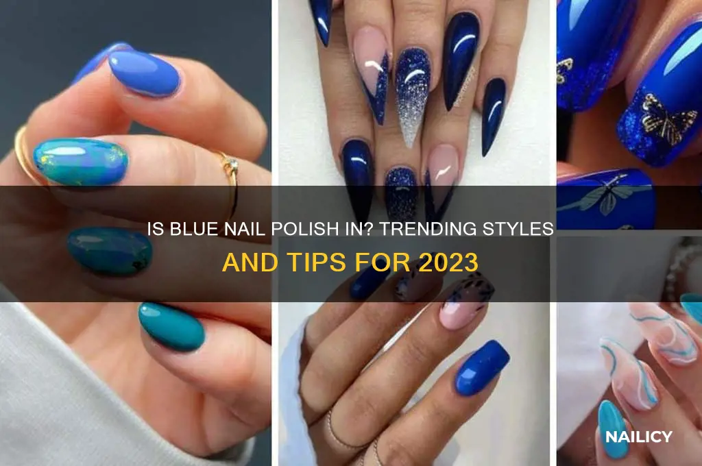 is blue nail polish in