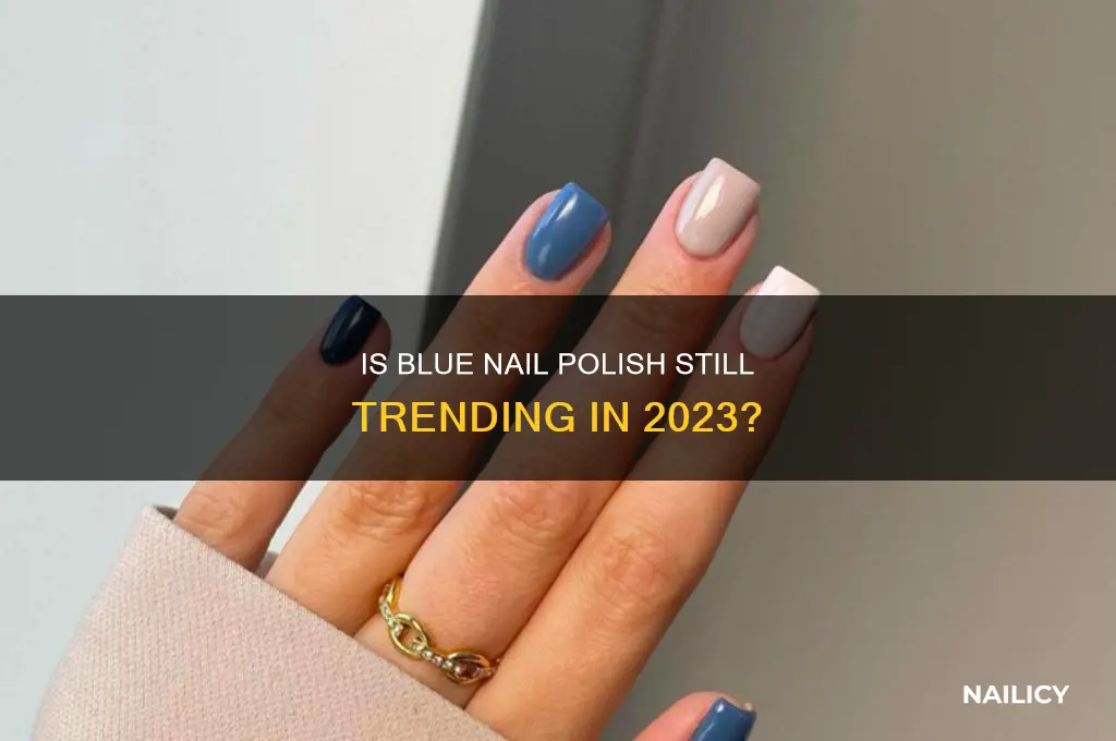 is blue nail polish still popular
