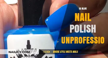 Blue Nail Polish at Work: Professional or Unsuitable?