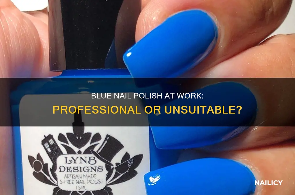 is blue nail polish unprofessional