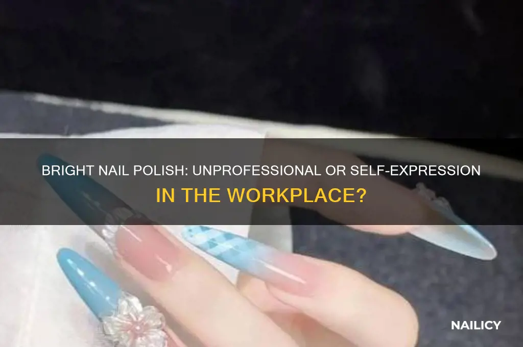 is bright nail polish unprofessional