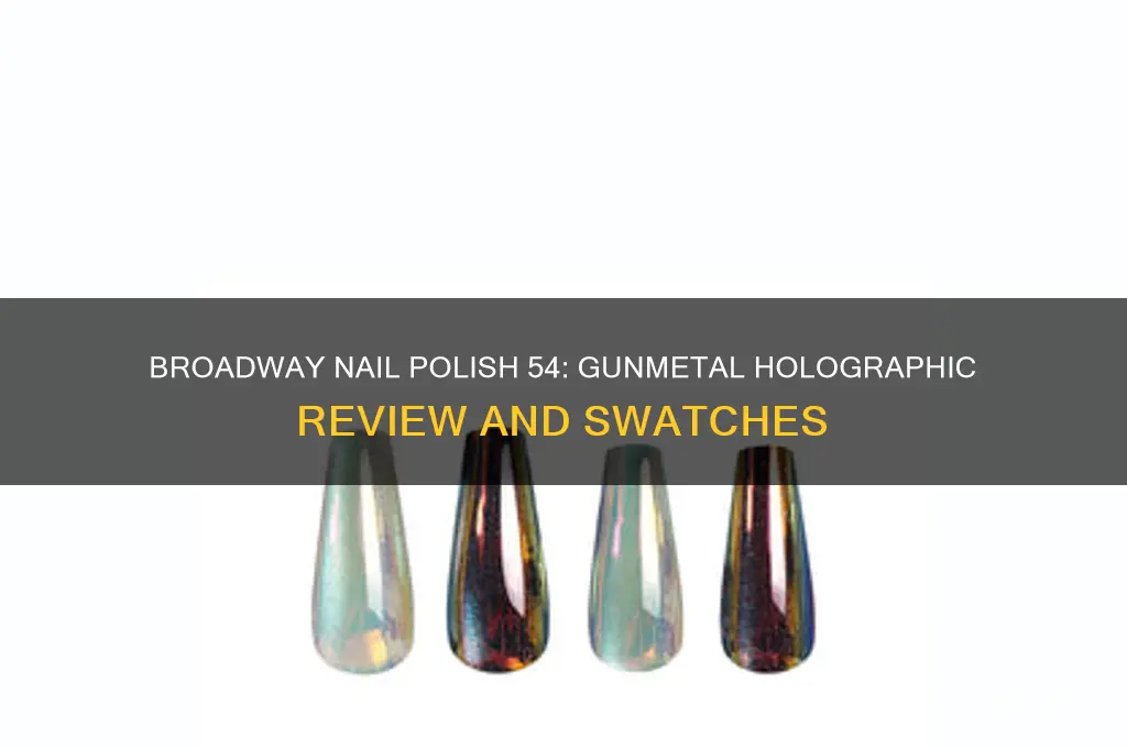 is broadway nail polish 54 gunmetal holographic